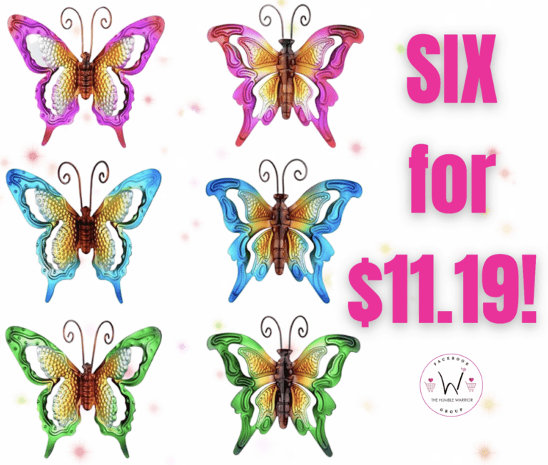 SIX Metal Butterfly Wall Decor!